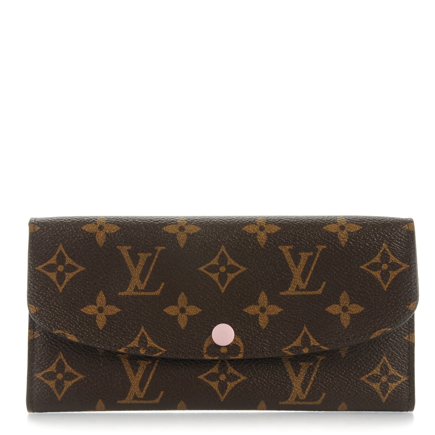 Louis Vuitton Monogram Emilie Wallet Rose Ballerine 1 of 7