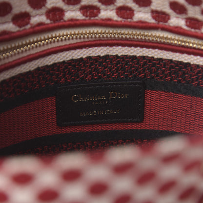 Christian Dior Canvas Medium DiorAmour Dots Lady D-Lite Red 6 of 16