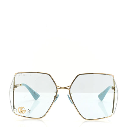 Gucci Metal Sunglasses GG0817S Gold 2 of 9