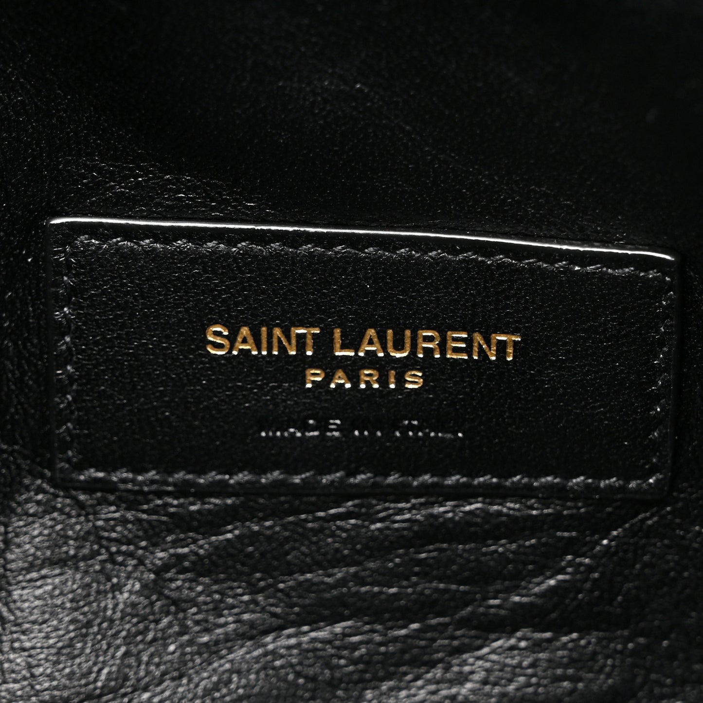 Lambskin Quilted Gaby Zipped Pouch Black