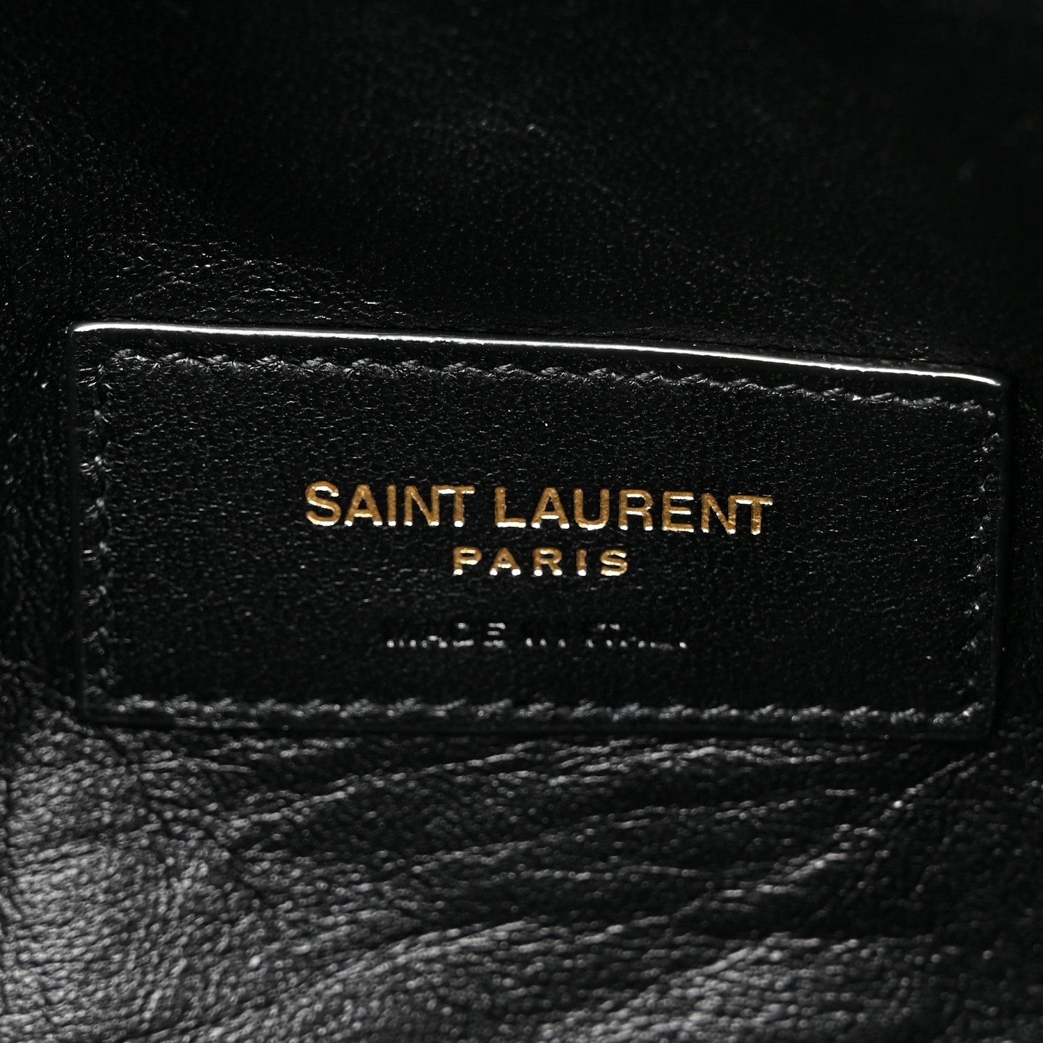 Saint Laurent Lambskin Quilted Gaby Zipped Pouch Black 6 of 11