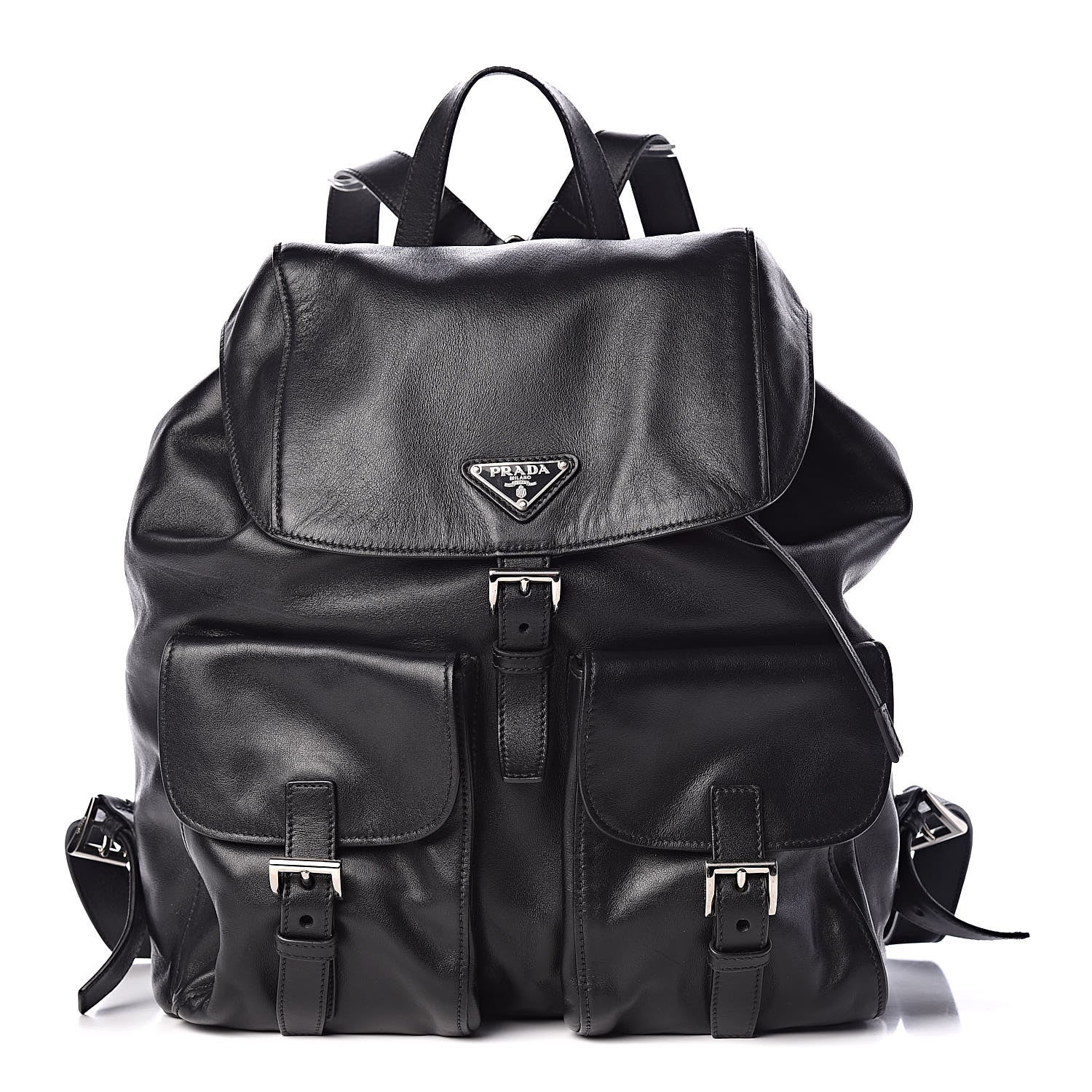 Prada Calfskin Backpack Black 1 of 15
