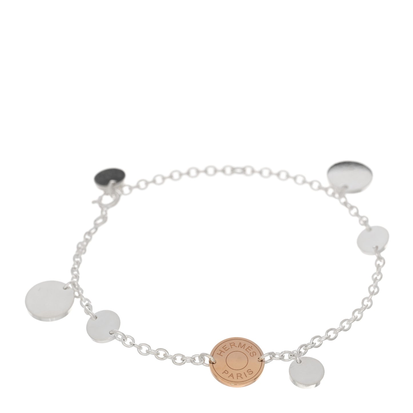 Sterling Silver 18K Rose Gold Confettis Bracelet ST