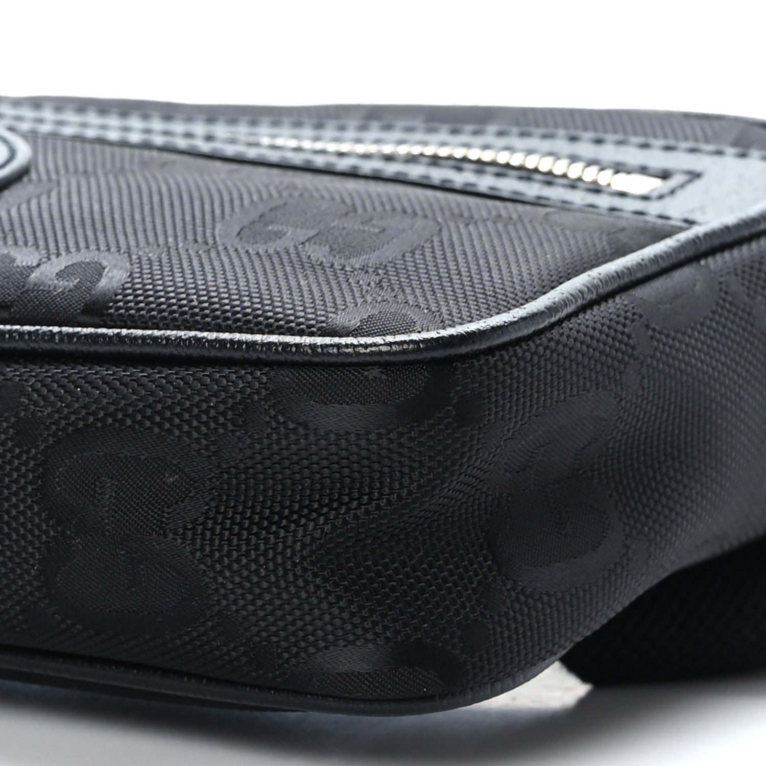 Gucci Econyl Nylon Monogram Off The Grid Belt Bag Black 4 of 10