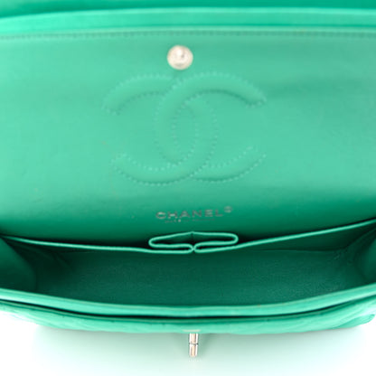 Chanel Lambskin Quilted Medium Double Flap Green 4 of 13