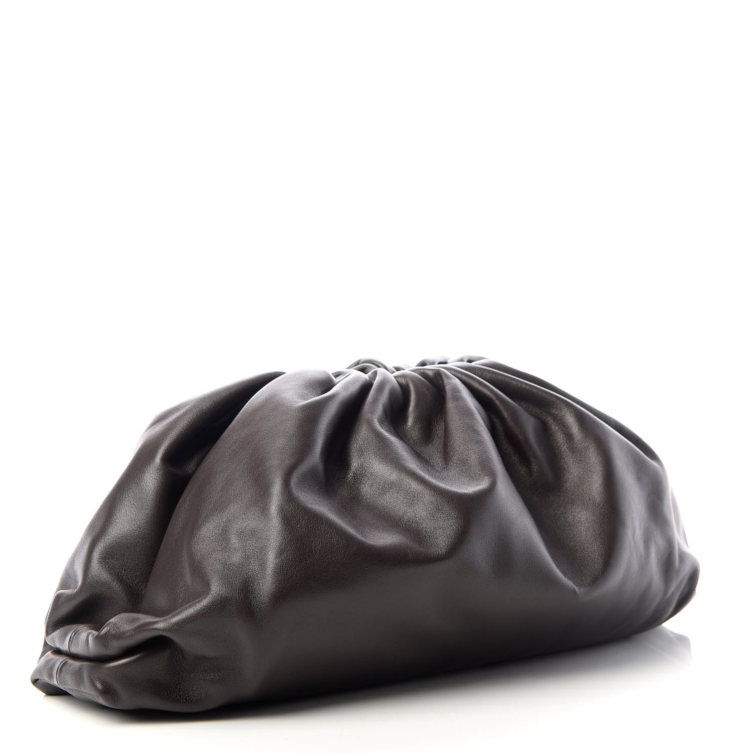 Bottega Veneta Smooth Butter Calf The Pouch Oversized Clutch Fondente 3 of 7