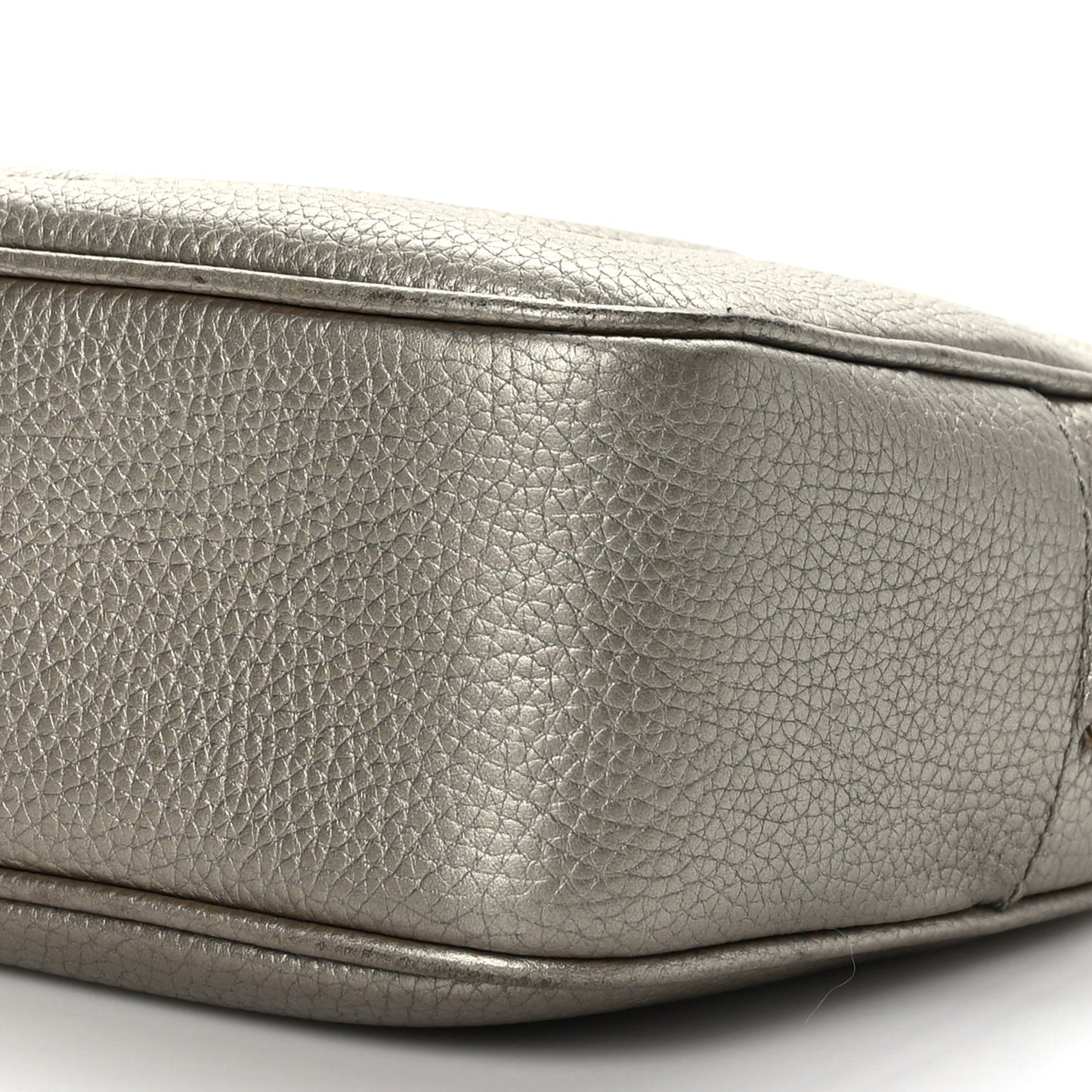 Metallic Cellarius Calfskin Small Soho Disco Bag Sasso
