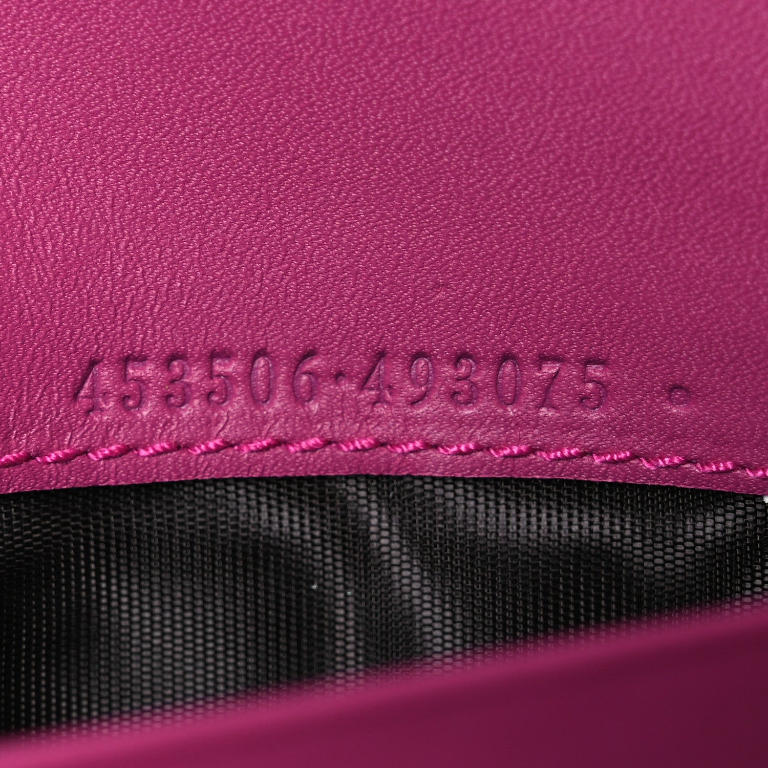 Gucci GG Supreme Monogram Moon Calfskin Padlock Continental Chain Wallet Beige Ebony Hibiscus Red New Rosette 9 of 16