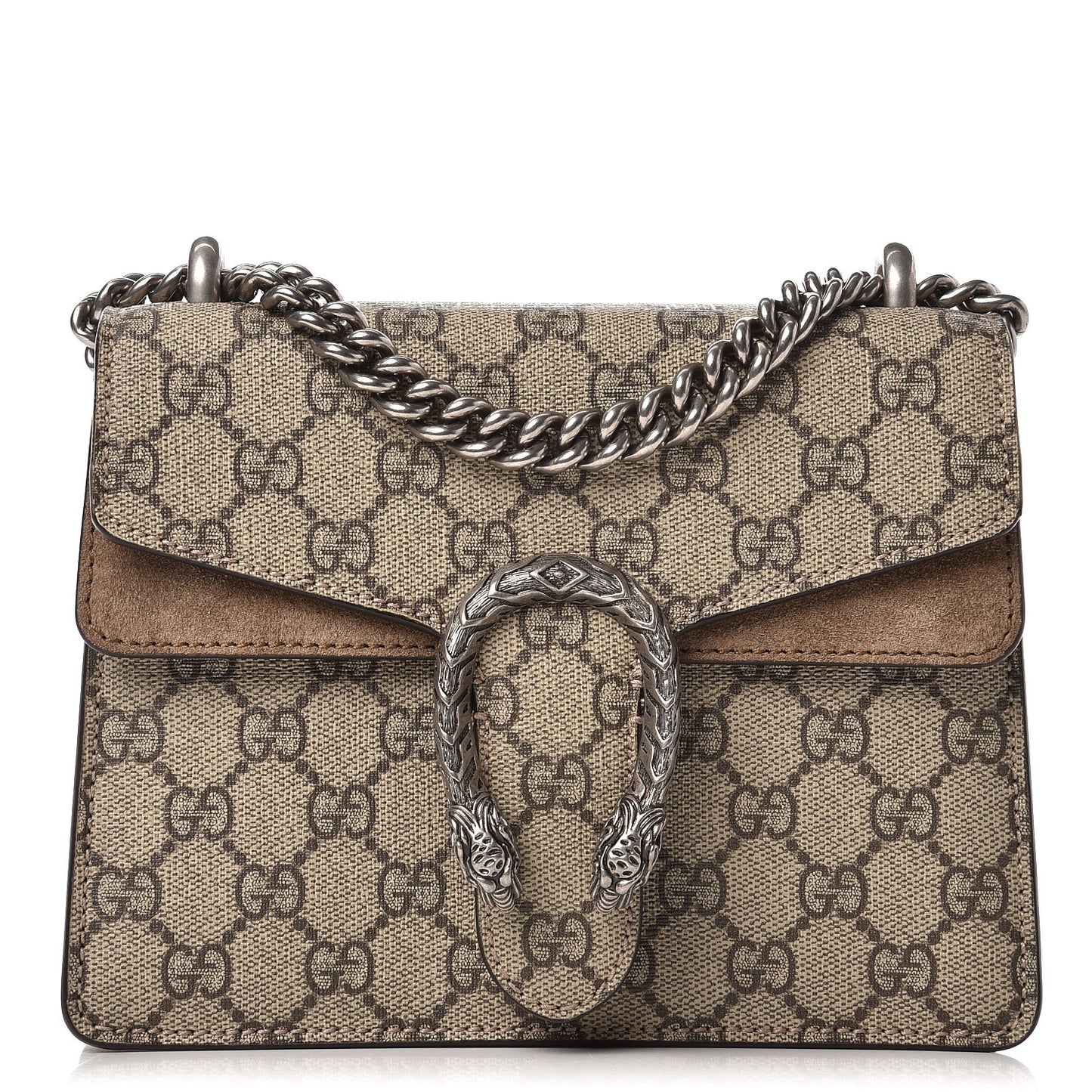 GG Supreme Monogram Mini Dionysus Shoulder Bag Taupe
