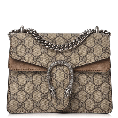 Gucci GG Supreme Monogram Mini Dionysus Shoulder Bag Taupe 1 of 8