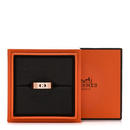 Hermes 18K Rose Gold Diamond PM H D'Ancre Ring 54 6.75 4 of 4