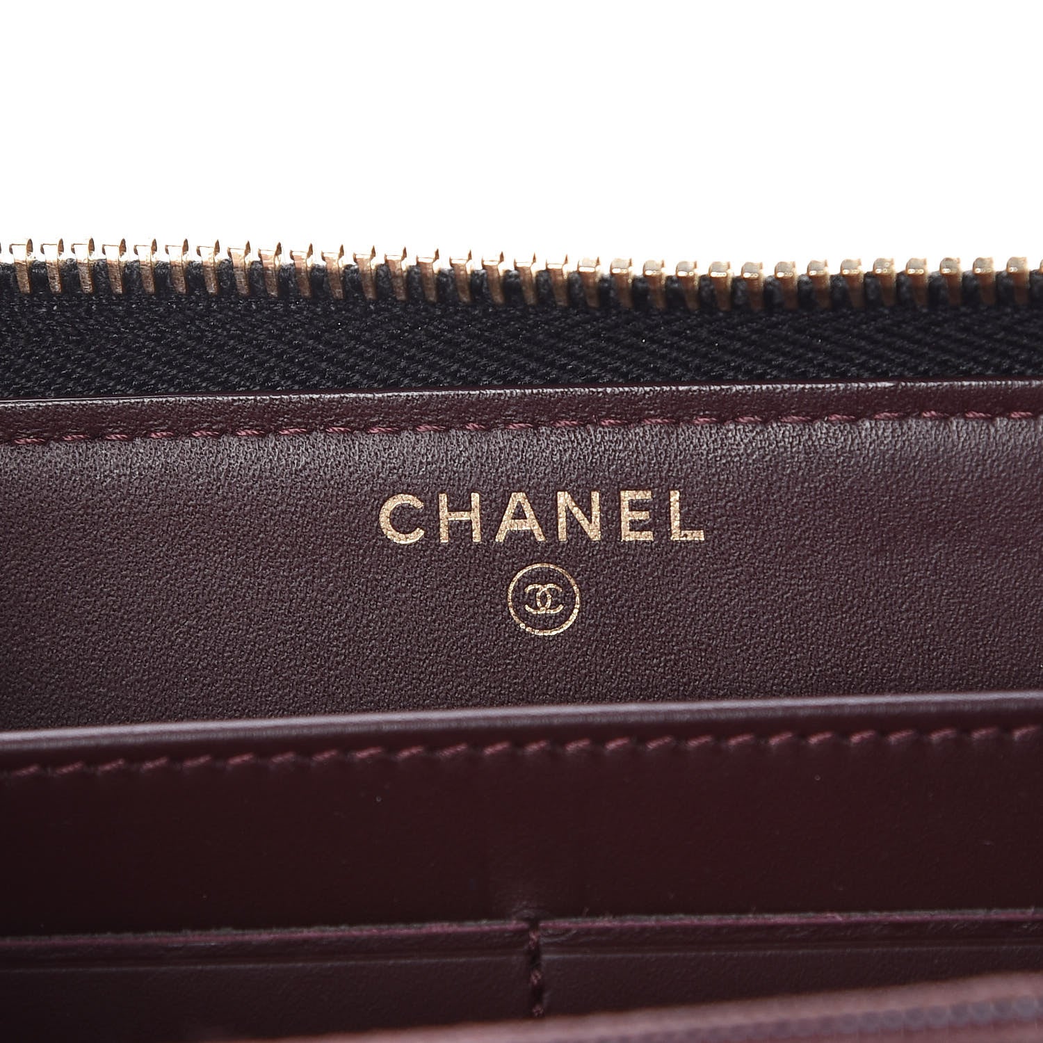 Chanel Caviar Quilted Large Gusset Zip Around Wallet Black 6 of 9