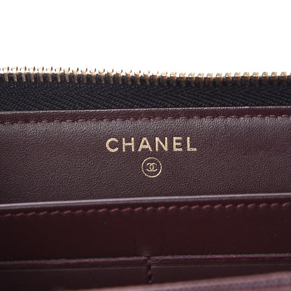 Chanel Caviar Quilted Large Gusset Zip Around Wallet Black 6 of 9