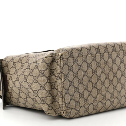 Gucci GG Plus Monogram Messenger Diaper Bag Dark Brown 10 of 12