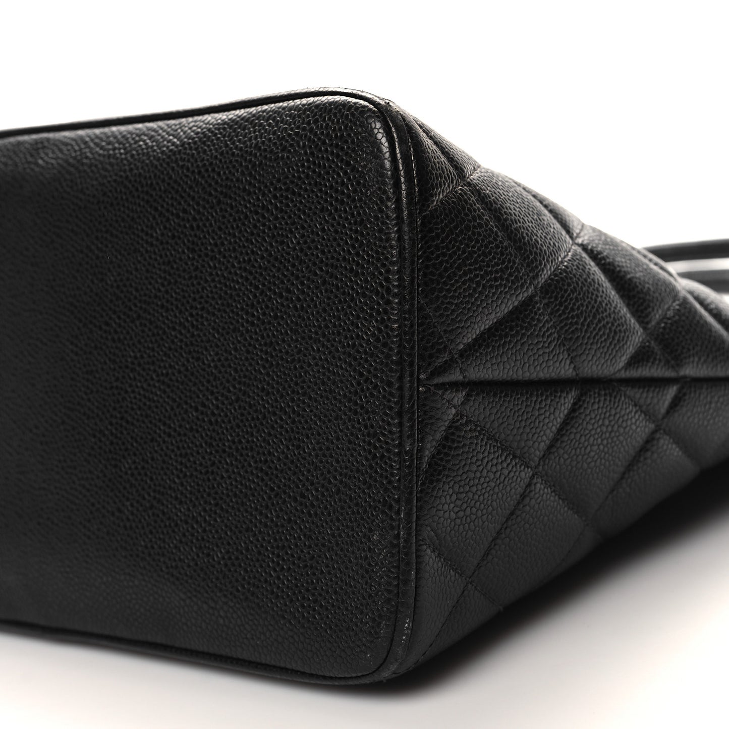 Caviar Quilted Medallion Tote Black