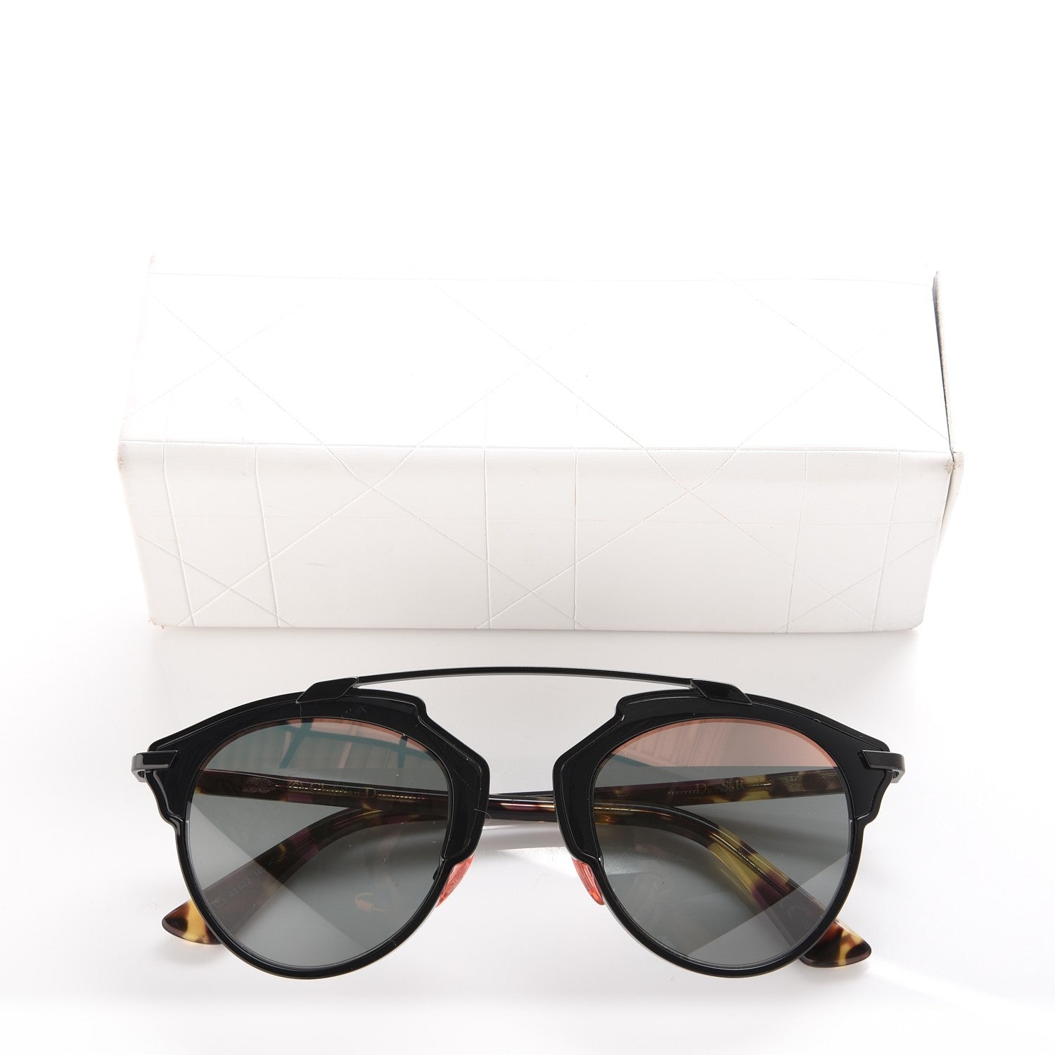 Christian Dior So Real Sunglasses Black Tortoise 8 of 8