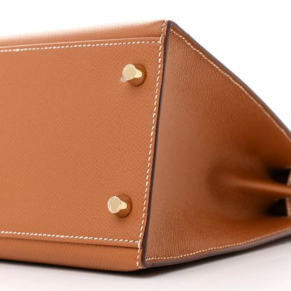 Hermes Epsom Kelly Sellier 32 Gold 10 of 11