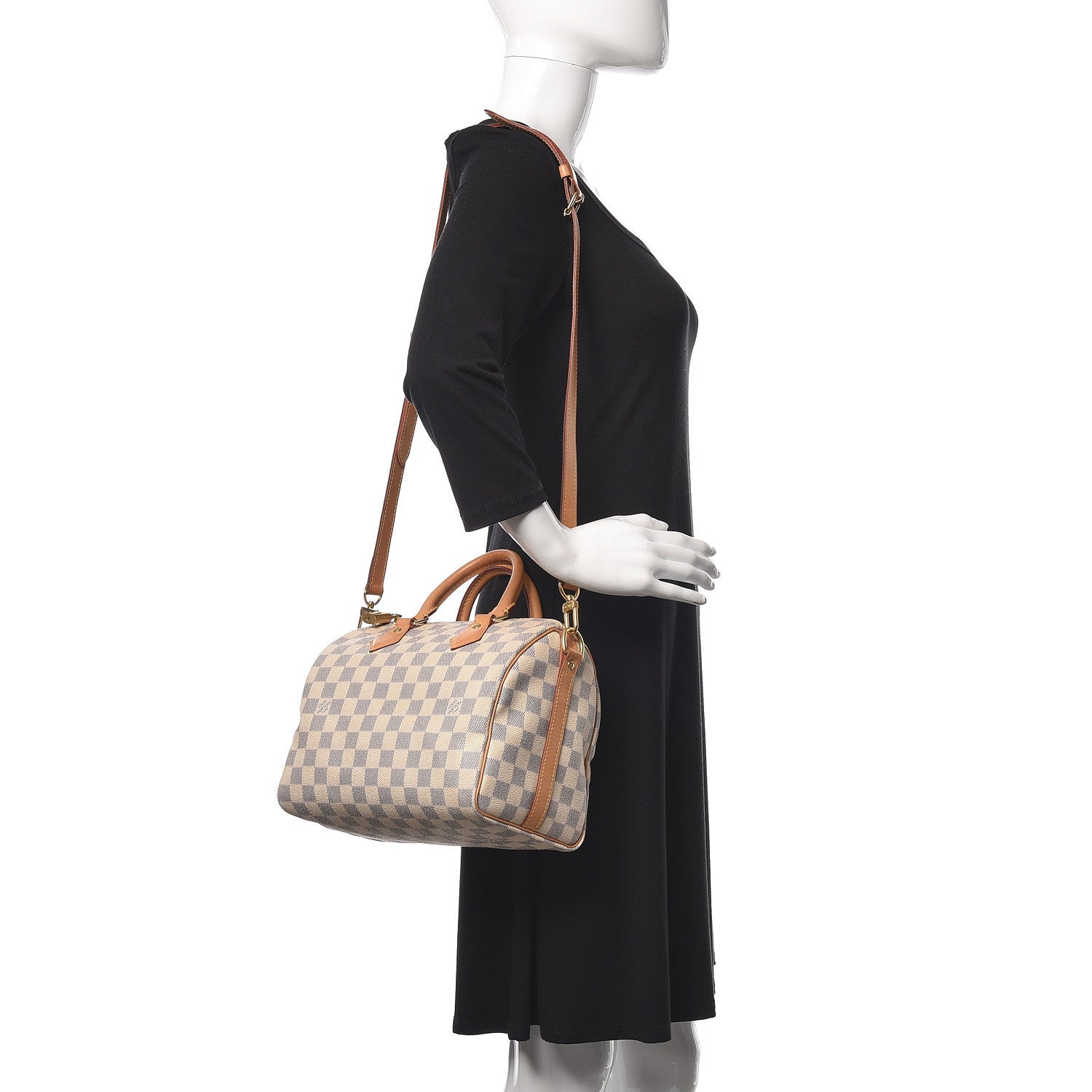 Louis Vuitton Damier Azur Speedy Bandouliere 25 2 of 9