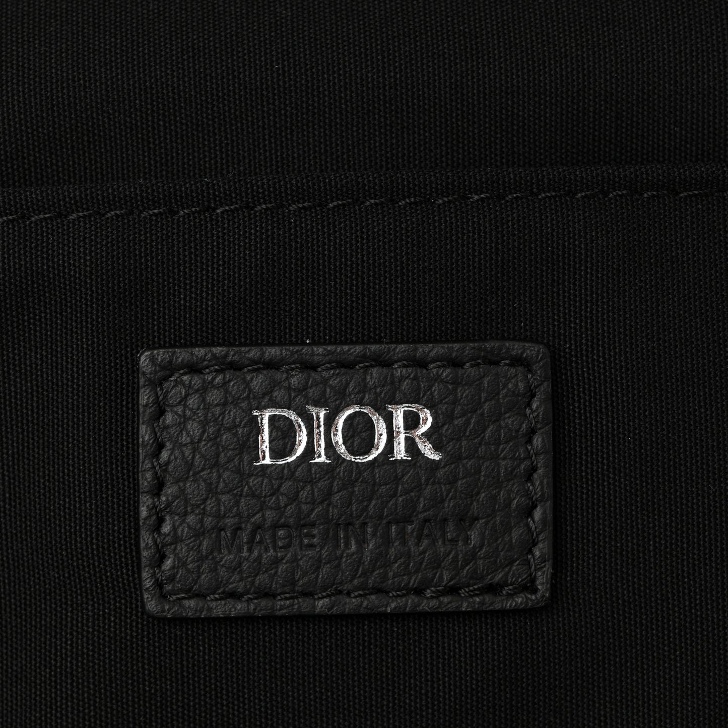 Oblique Calfskin Rider Backpack Black