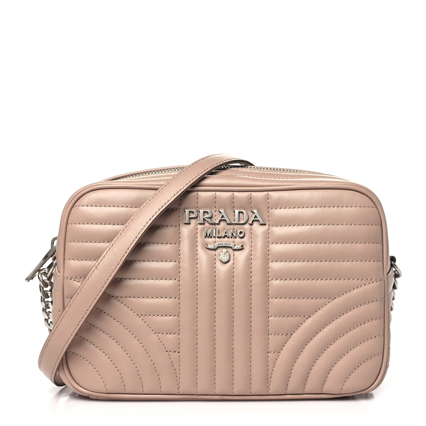 Soft Calfskin Diagramme Camera Bag Cipria