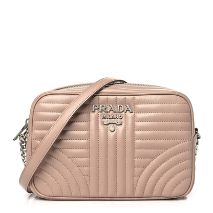 Prada Soft Calfskin Diagramme Camera Bag Cipria 1 of 9