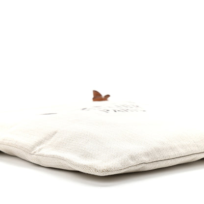 Hermes Canvas Swift Aline Grooming Bag Gold 10 of 12