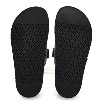 Hermes Calfskin Womens Chypre Sandals 38 Black 5 of 9