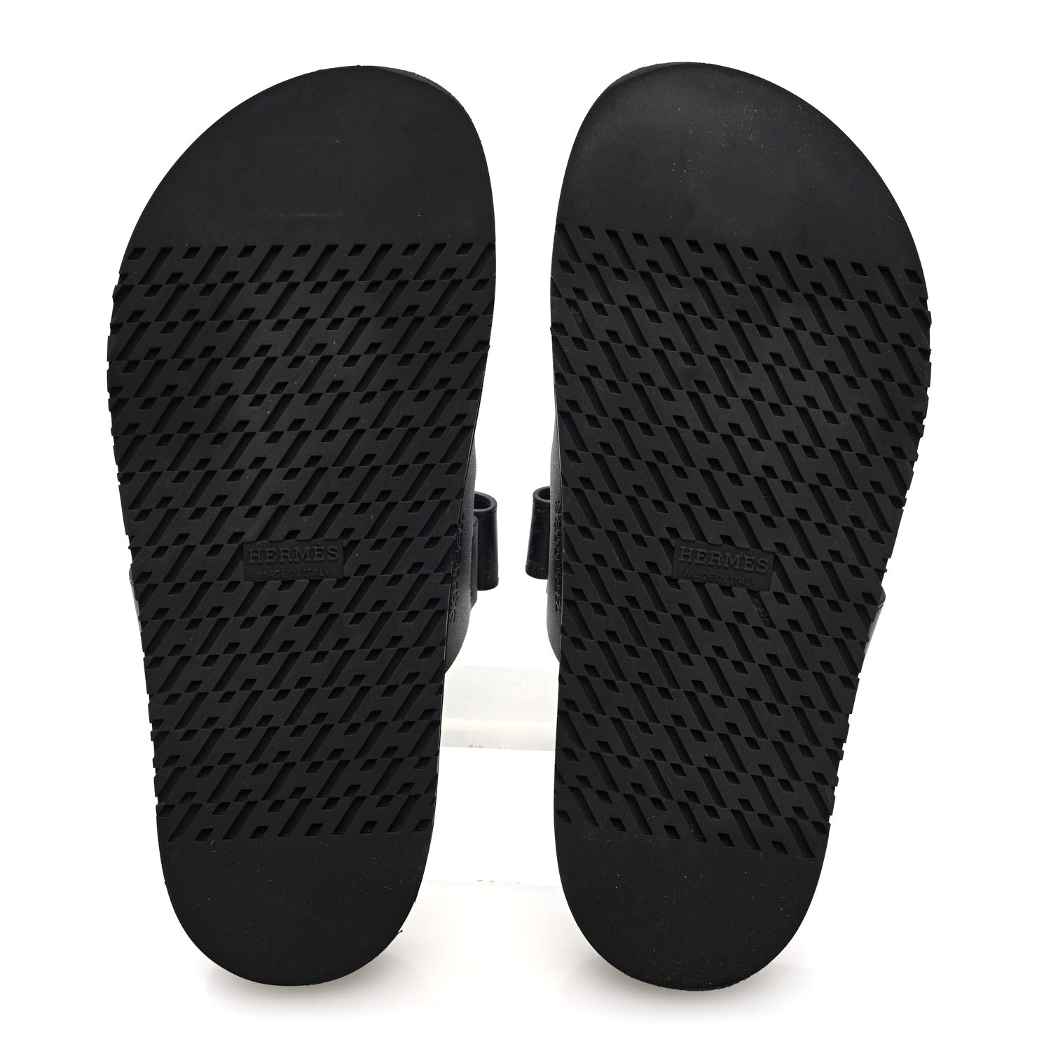 Hermes Calfskin Womens Chypre Sandals 38 Black 5 of 9