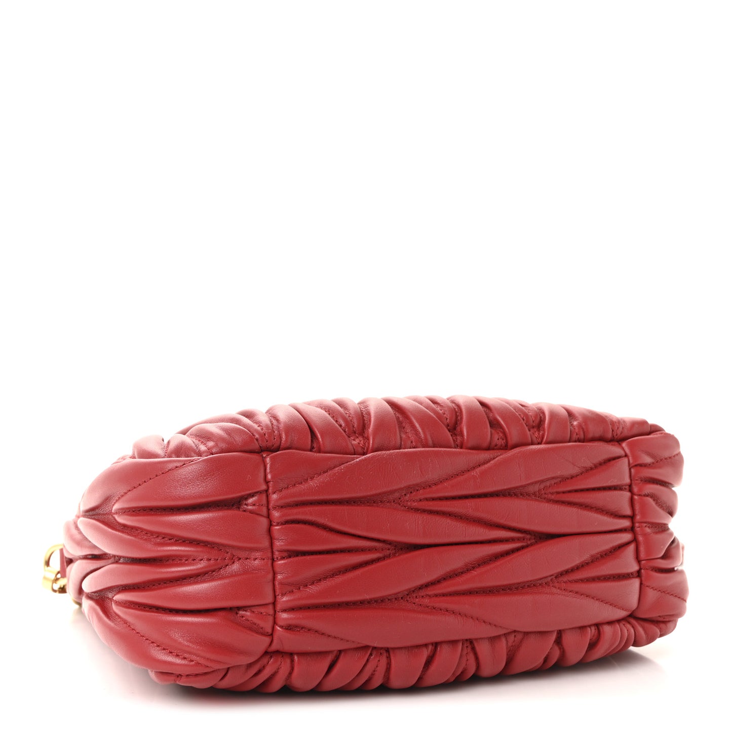 Nappa Matelasse Small Wander Hobo Rosso