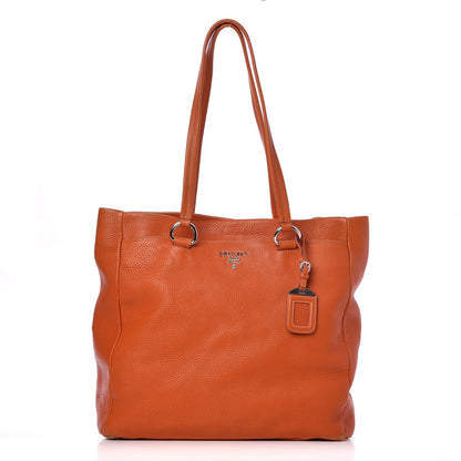 Prada Vitello Daino Shopping Tote Rame 1 of 13