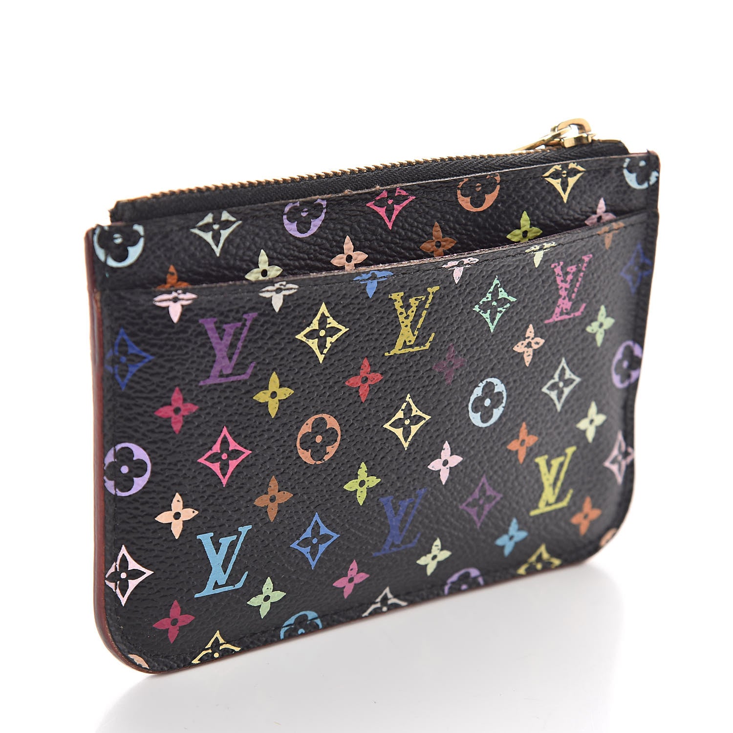 Louis Vuitton Monogram Multicolor Key Pouch Black Grenade 3 of 6