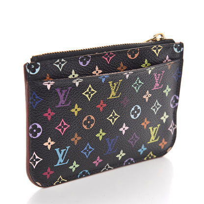 Louis Vuitton Monogram Multicolor Key Pouch Black Grenade 3 of 6
