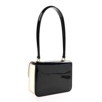Celine Patent Teen Garance  Black White 3 of 11