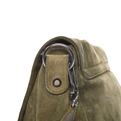 Balenciaga Suede Baby Daim Folk Messenger Green 10 of 10