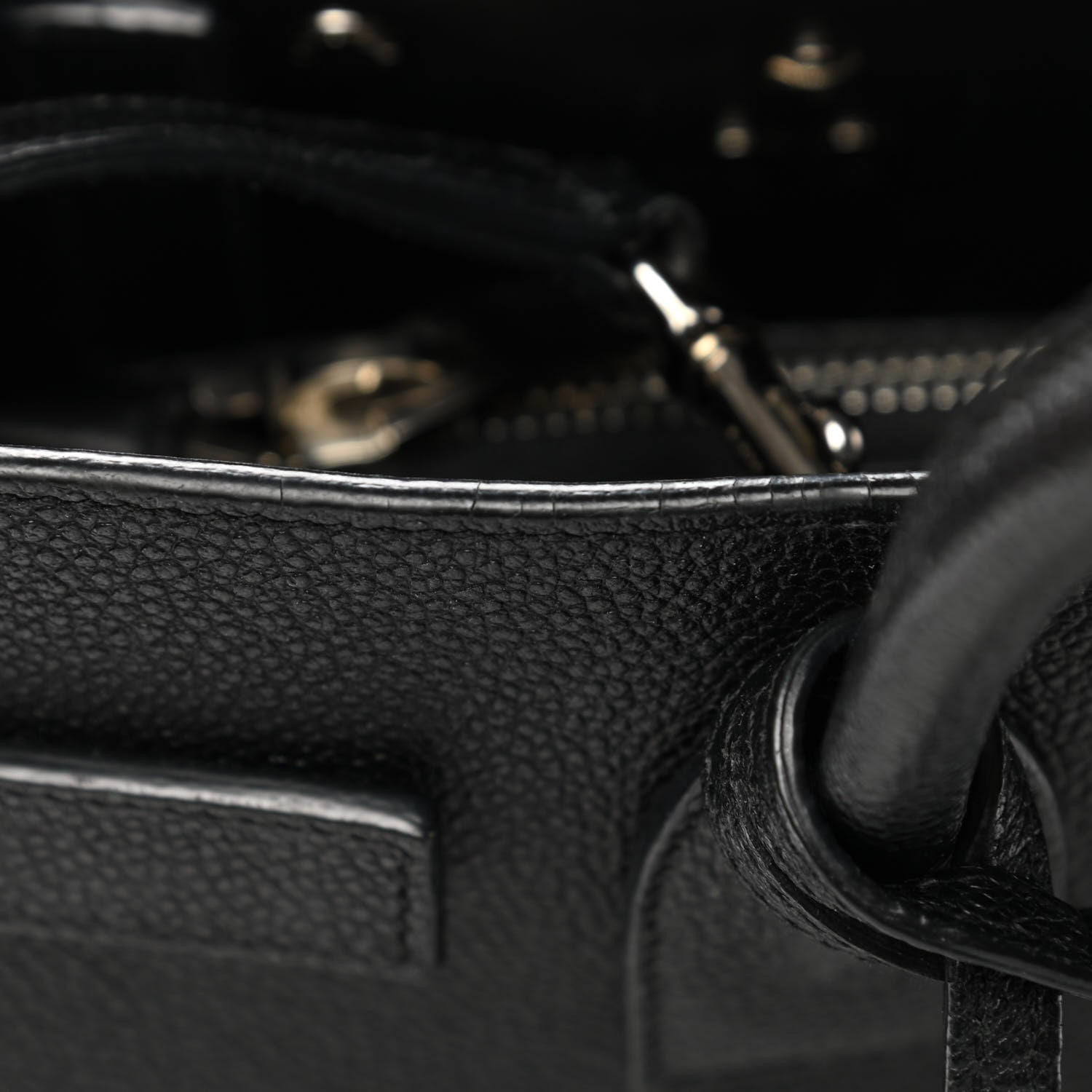 Saint Laurent Grained Calfskin Baby Sac De Jour Black 15 of 15