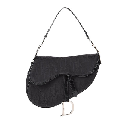 Christian Dior Monogram Saddle Bag Black 1 of 7