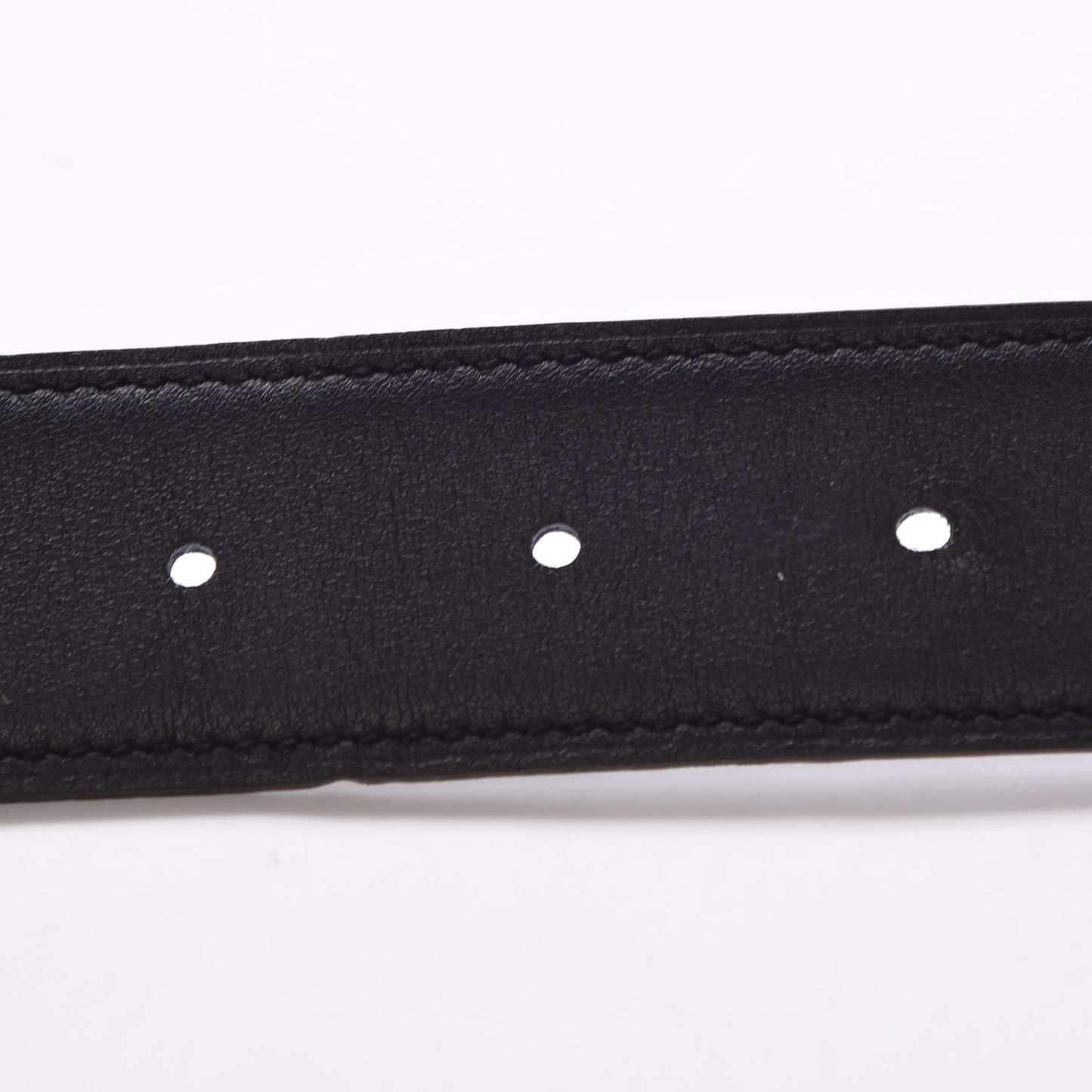 Epsom Swift 32mm Guilloche H Belt 100 Bleu Saphir Black