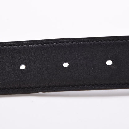 Hermes Epsom Swift 32mm Guilloche H Belt 100 Bleu Saphir Black 6 of 7