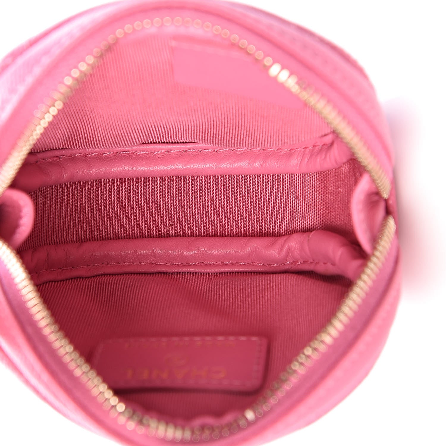 Chanel Iridescent Caviar Quilted Zip Around Classic Coin Purse Pink 5 of 8