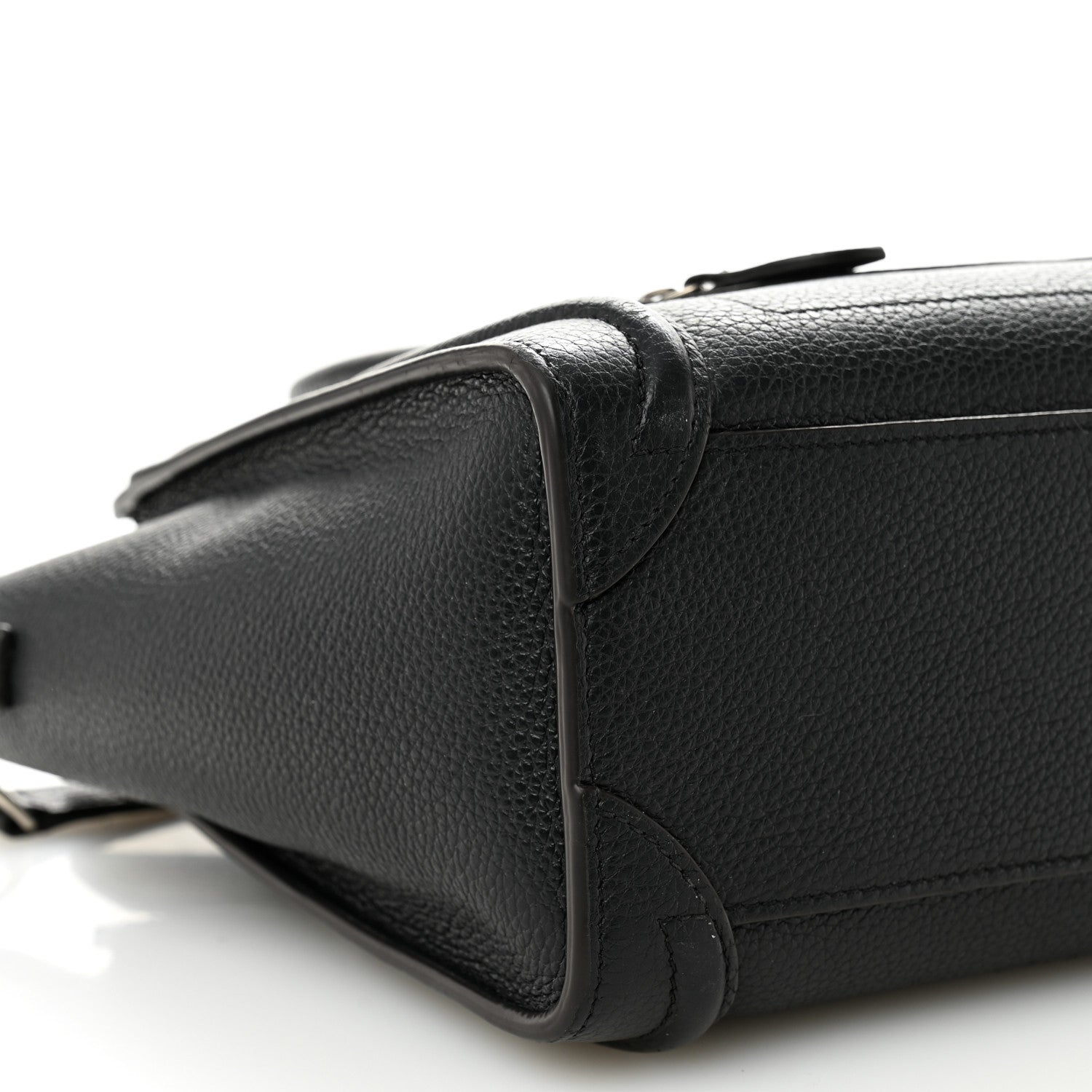 Celine Drummed Calfskin Nano Luggage Black 8 of 9