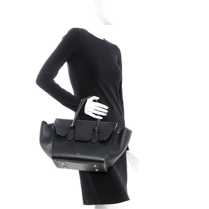 Celine Crisped Calfskin Mini Tie Knot Tote Black 2 of 11