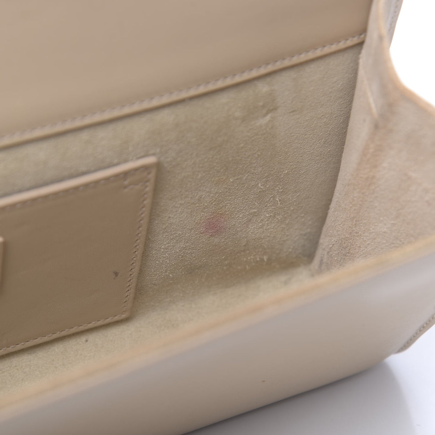 Smooth Calfskin Cassandre Clutch Nude Powder
