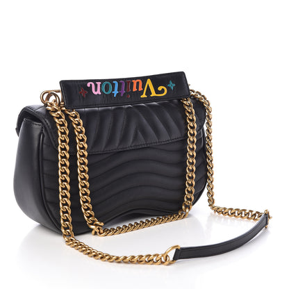 Louis Vuitton Calfskin New Wave Chain MM Black 4 of 11