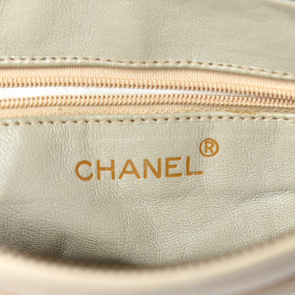 Chanel Lambskin Quilted Tassel Camera Case Pouch White 7 of 17