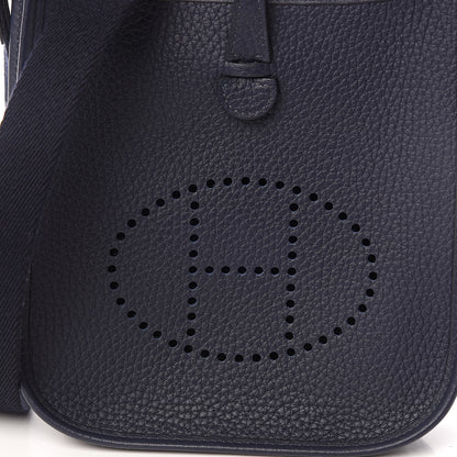 Hermes Taurillon Clemence Evelyne TPM Bleu Nuit 10 of 11