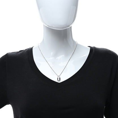 Louis Vuitton Sterling Silver Lockit Necklace 3 of 5