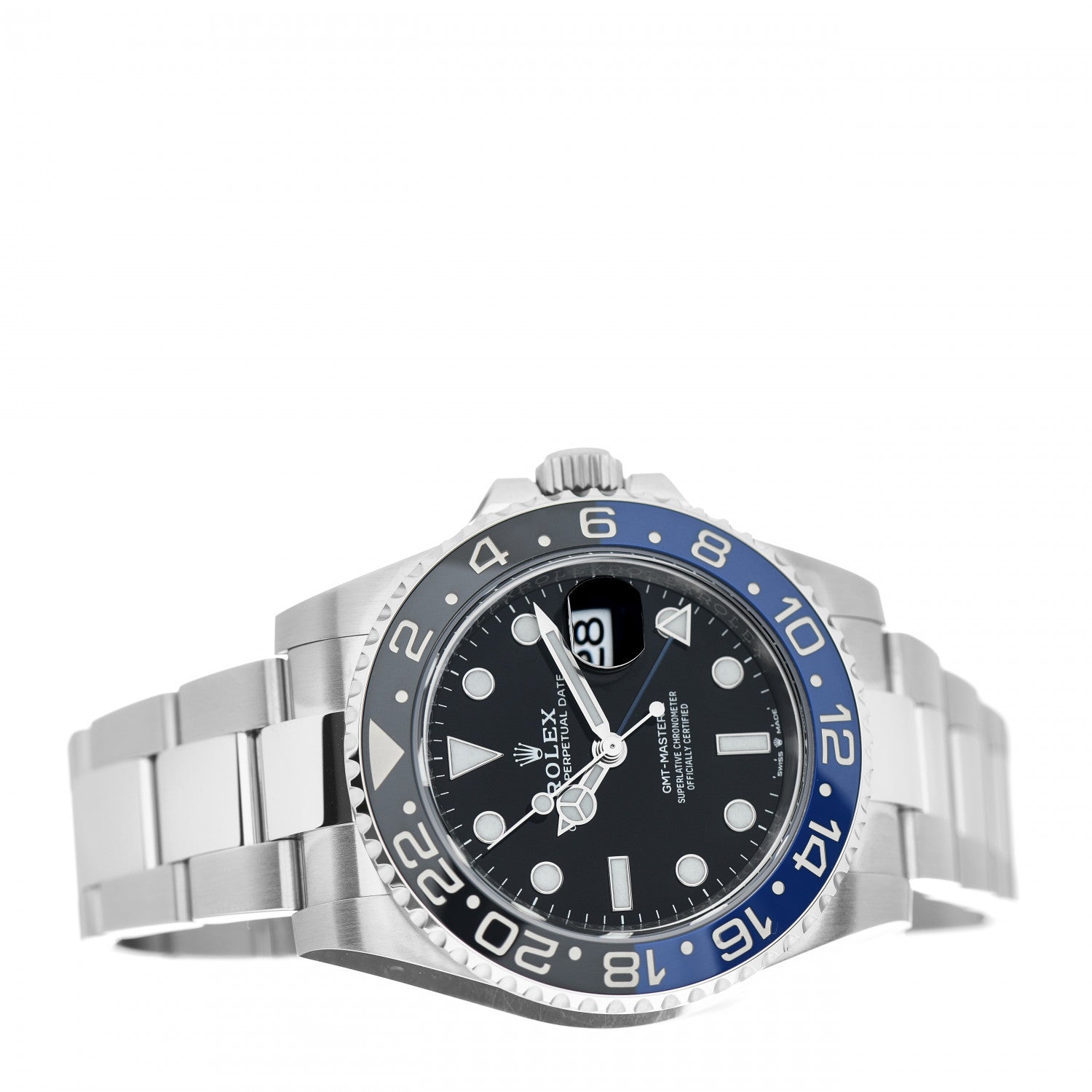 Rolex Stainless Steel 40mm Oyster Perpetual Date GMT Master II Batman Watch Black 116710BLNR 2 of 5
