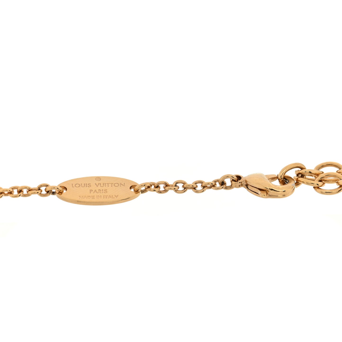 Metal Crystal LV Iconic Bracelet Gold
