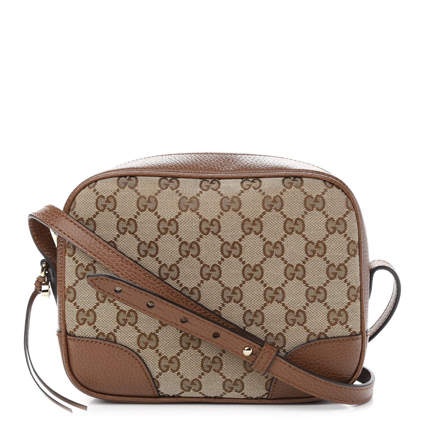 Monogram Mini Bree Messenger Bag Beige Tabacco