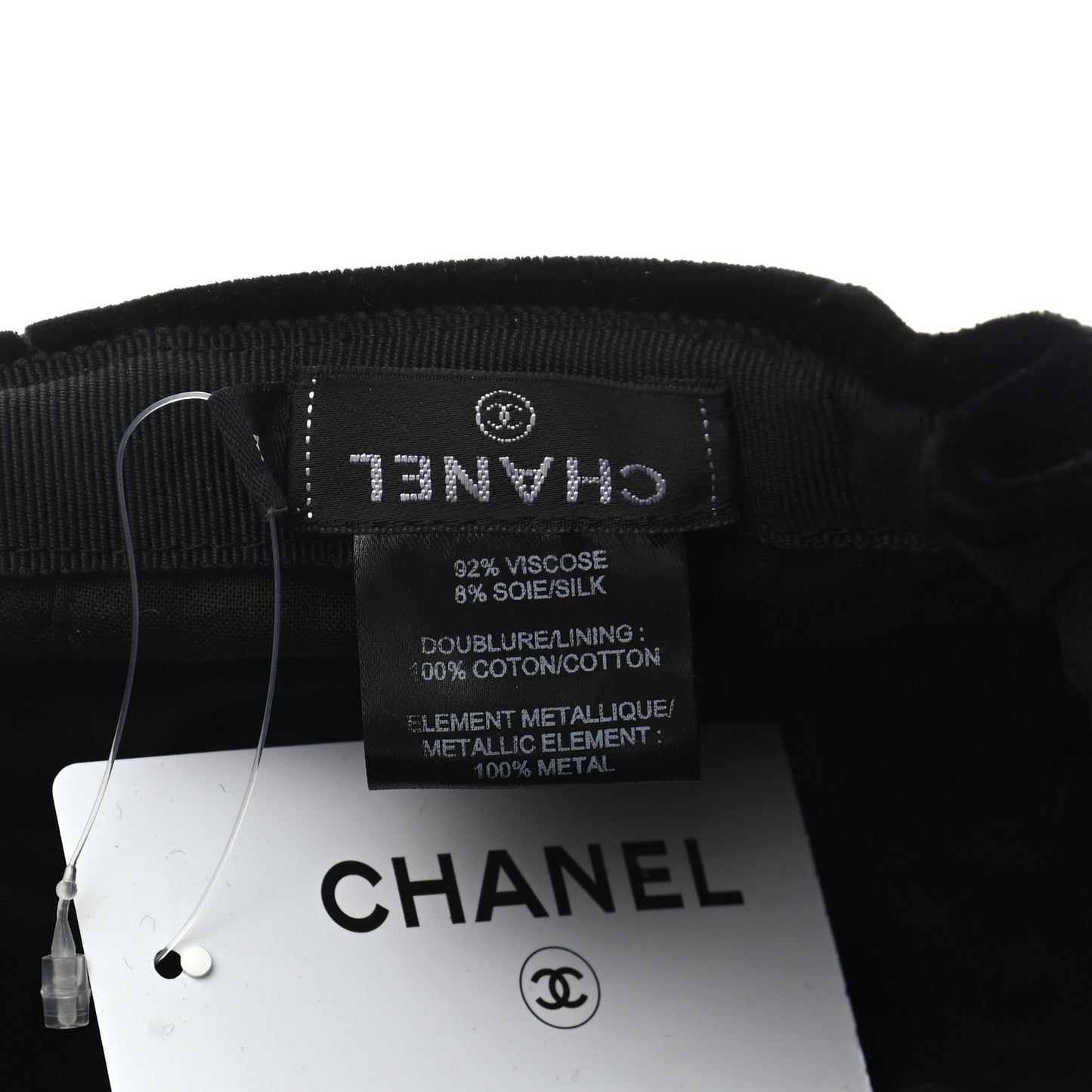 Viscose Silk Cap M Black